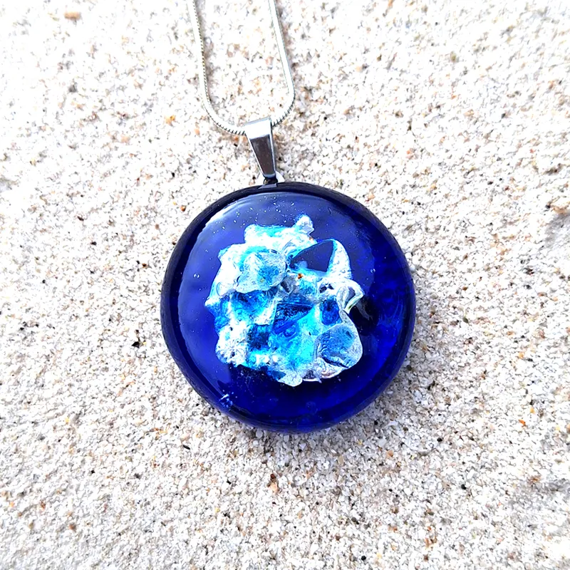 Ocean Pendant necklace, empowering jewelry for creativity and self-expression.